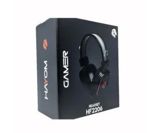 HEADSET GAMER COM MICROFONE 2X P2 + USB - HAYOM HF2206